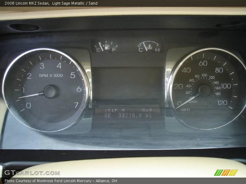 Light Sage Metallic / Sand 2008 Lincoln MKZ Sedan