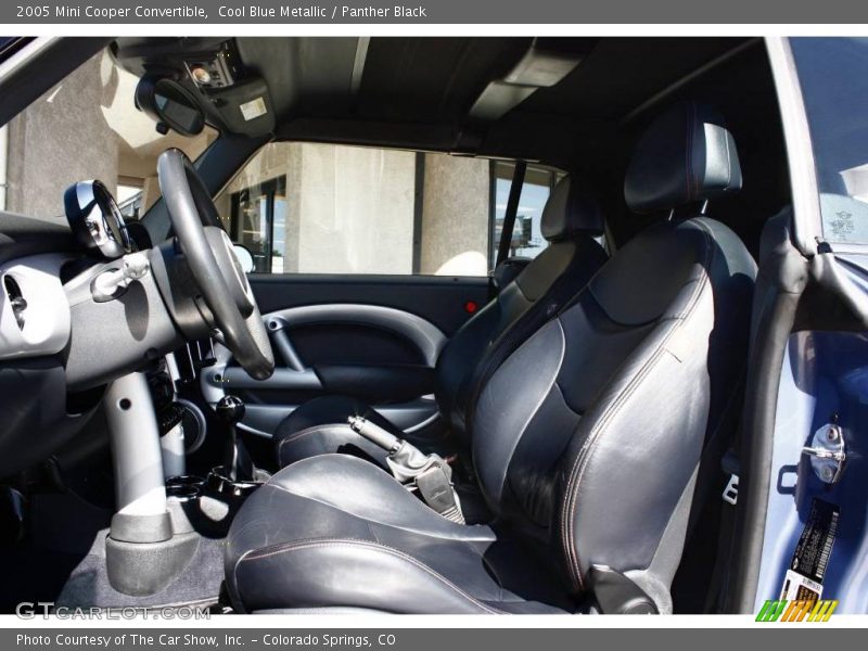 Cool Blue Metallic / Panther Black 2005 Mini Cooper Convertible