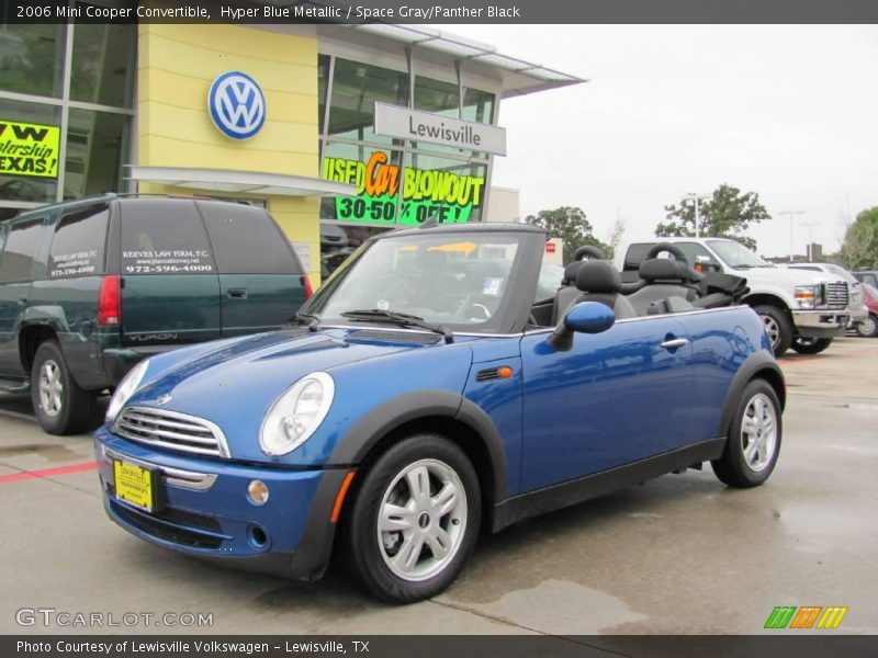 Hyper Blue Metallic / Space Gray/Panther Black 2006 Mini Cooper Convertible