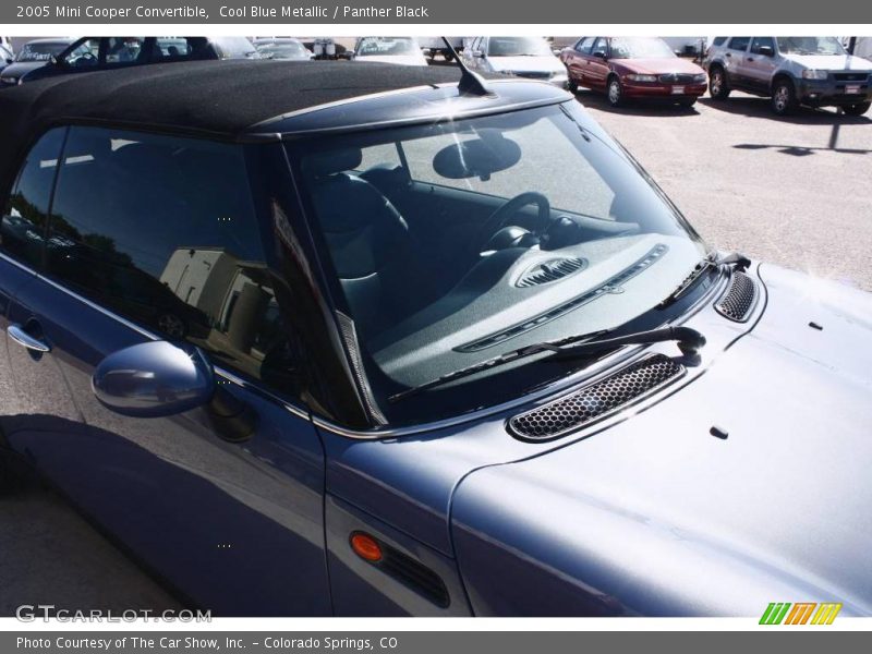 Cool Blue Metallic / Panther Black 2005 Mini Cooper Convertible