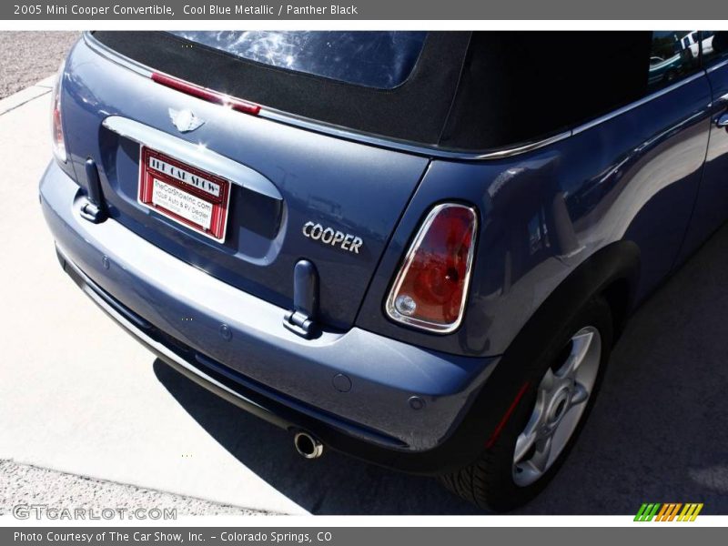 Cool Blue Metallic / Panther Black 2005 Mini Cooper Convertible