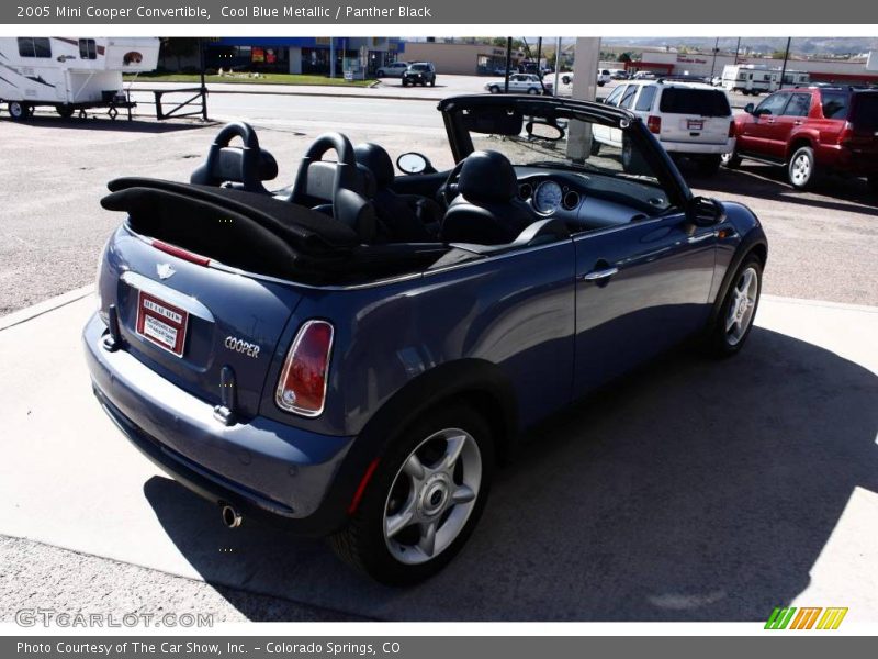 Cool Blue Metallic / Panther Black 2005 Mini Cooper Convertible
