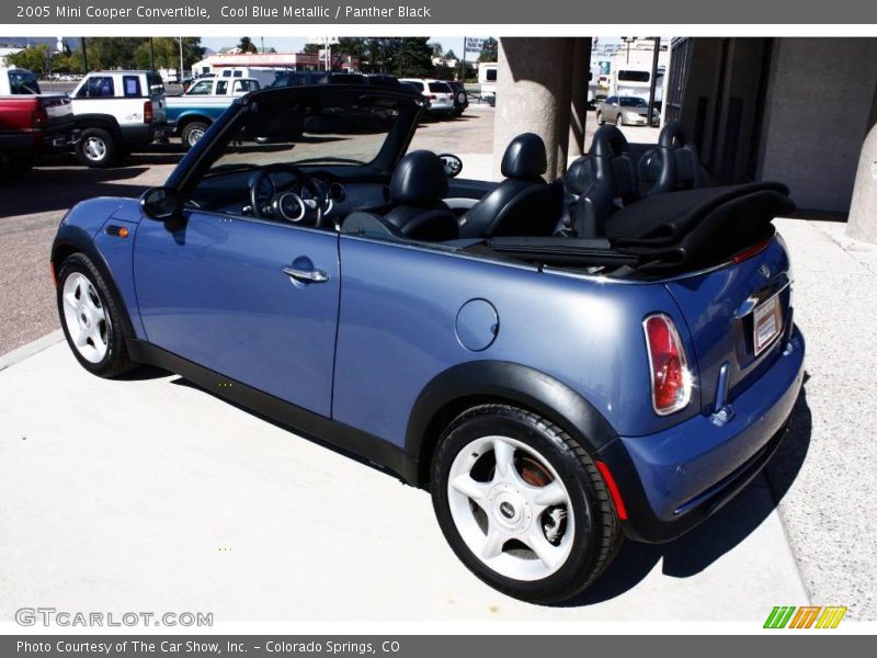 Cool Blue Metallic / Panther Black 2005 Mini Cooper Convertible