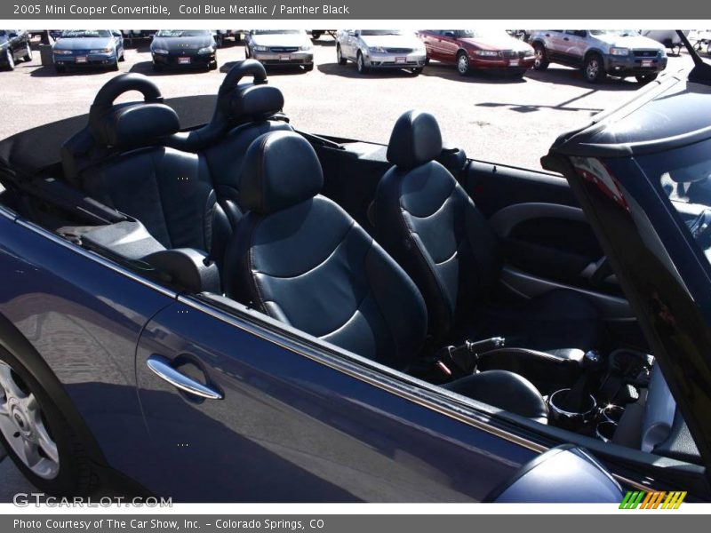 Cool Blue Metallic / Panther Black 2005 Mini Cooper Convertible