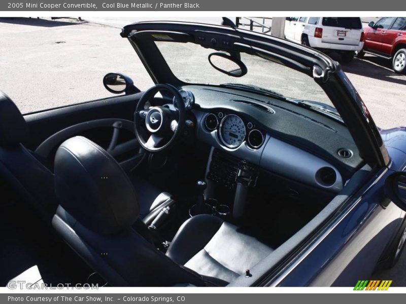 Cool Blue Metallic / Panther Black 2005 Mini Cooper Convertible