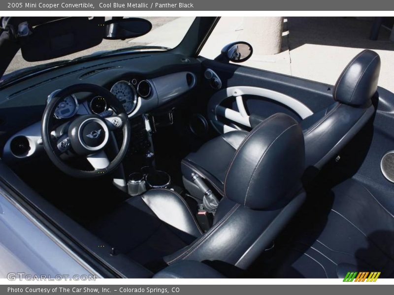 Cool Blue Metallic / Panther Black 2005 Mini Cooper Convertible