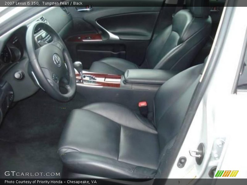 Tungsten Pearl / Black 2007 Lexus IS 350