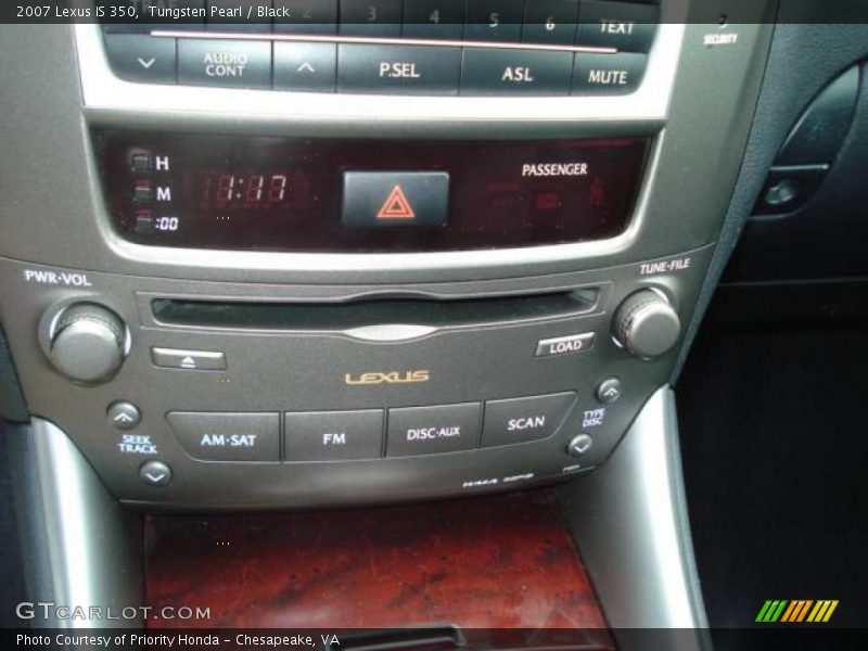 Tungsten Pearl / Black 2007 Lexus IS 350