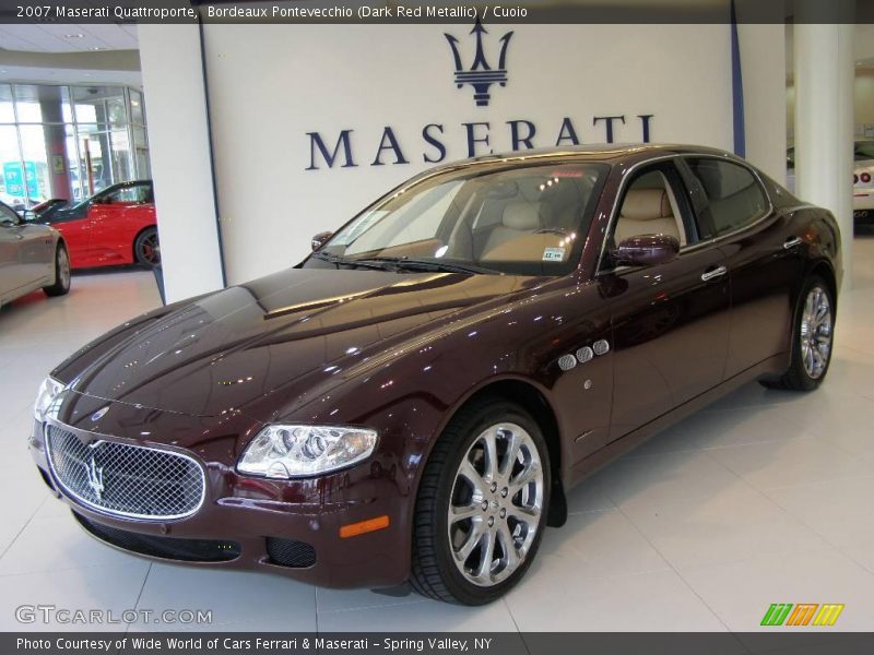 Bordeaux Pontevecchio (Dark Red Metallic) / Cuoio 2007 Maserati Quattroporte