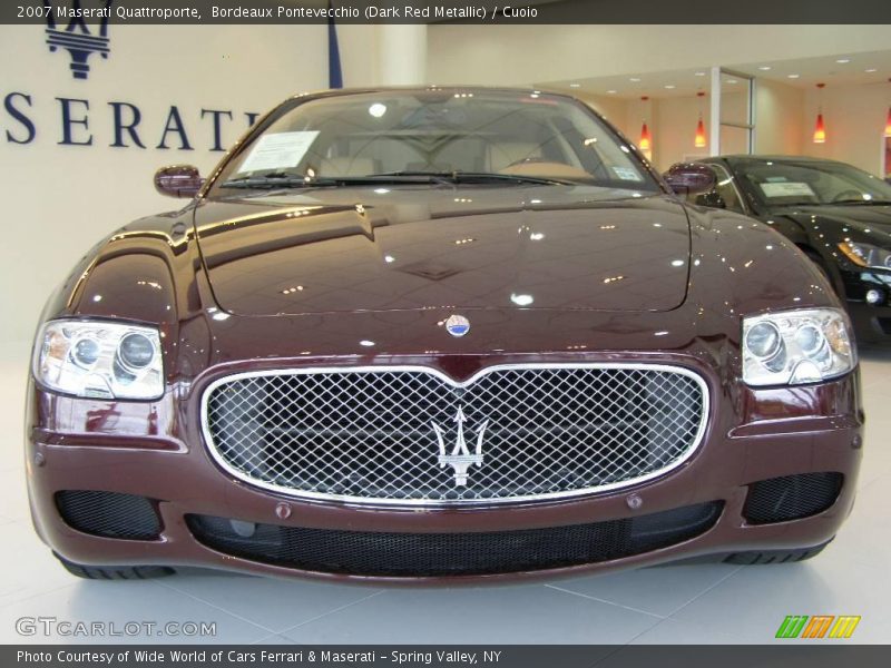 Bordeaux Pontevecchio (Dark Red Metallic) / Cuoio 2007 Maserati Quattroporte