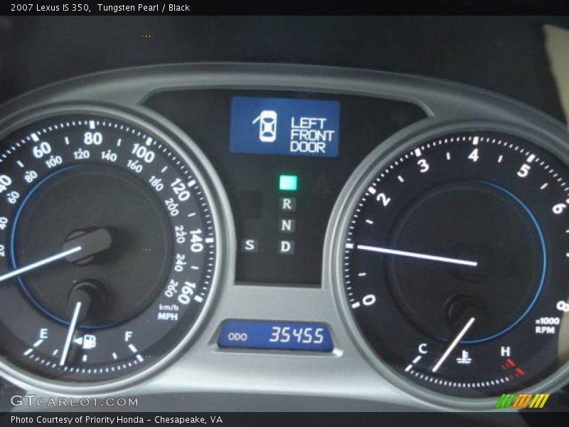 Tungsten Pearl / Black 2007 Lexus IS 350