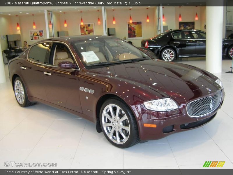 Bordeaux Pontevecchio (Dark Red Metallic) / Cuoio 2007 Maserati Quattroporte