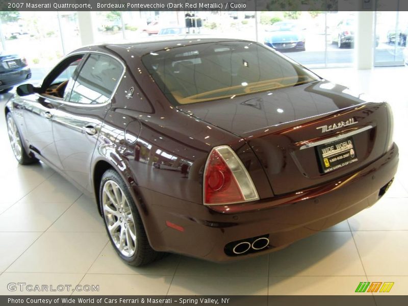 Bordeaux Pontevecchio (Dark Red Metallic) / Cuoio 2007 Maserati Quattroporte