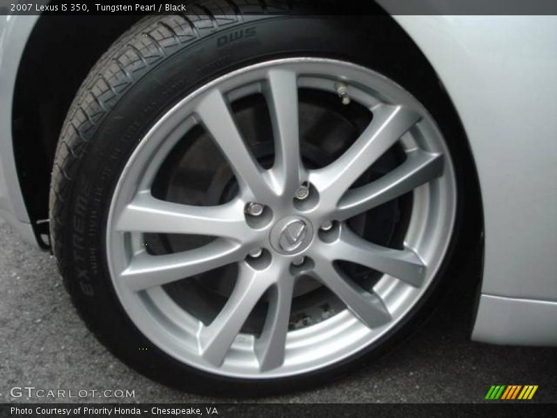 Tungsten Pearl / Black 2007 Lexus IS 350