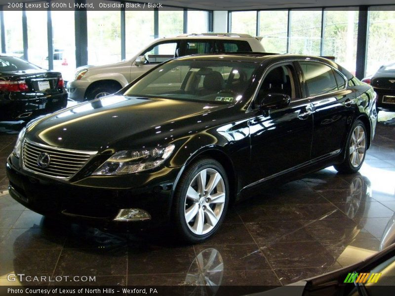 Obsidian Black / Black 2008 Lexus LS 600h L Hybrid