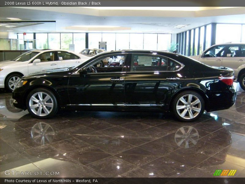 Obsidian Black / Black 2008 Lexus LS 600h L Hybrid