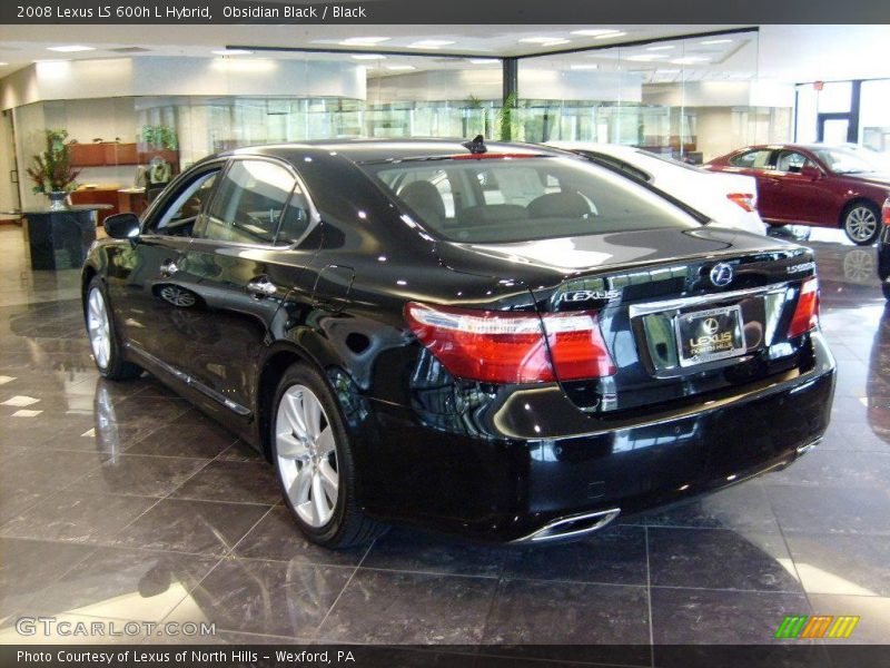 Obsidian Black / Black 2008 Lexus LS 600h L Hybrid