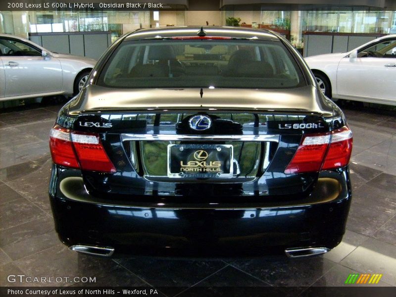 Obsidian Black / Black 2008 Lexus LS 600h L Hybrid