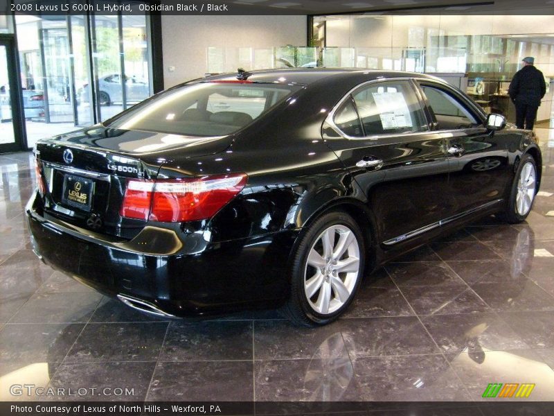 Obsidian Black / Black 2008 Lexus LS 600h L Hybrid