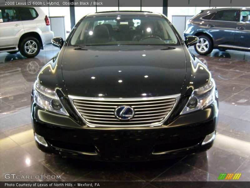 Obsidian Black / Black 2008 Lexus LS 600h L Hybrid