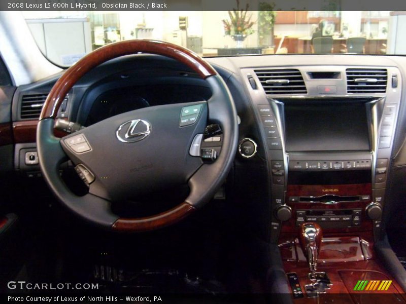 Obsidian Black / Black 2008 Lexus LS 600h L Hybrid