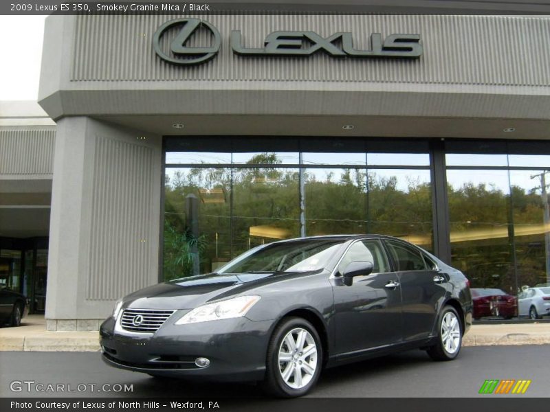 Smokey Granite Mica / Black 2009 Lexus ES 350