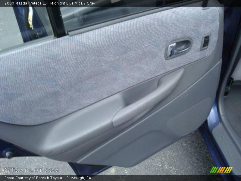 Midnight Blue Mica / Gray 2000 Mazda Protege ES