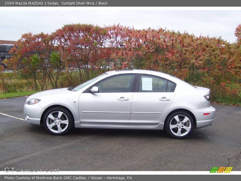 Sunlight Silver Mica / Black 2004 Mazda MAZDA3 s Sedan