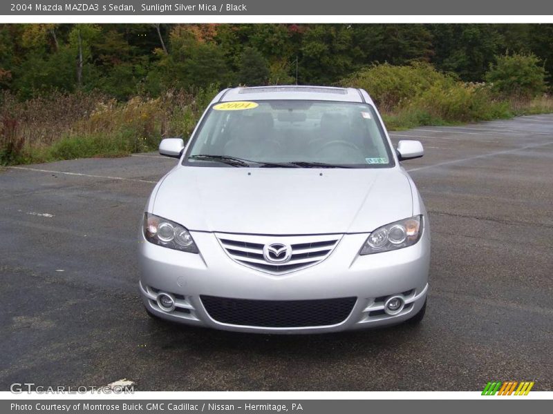 Sunlight Silver Mica / Black 2004 Mazda MAZDA3 s Sedan