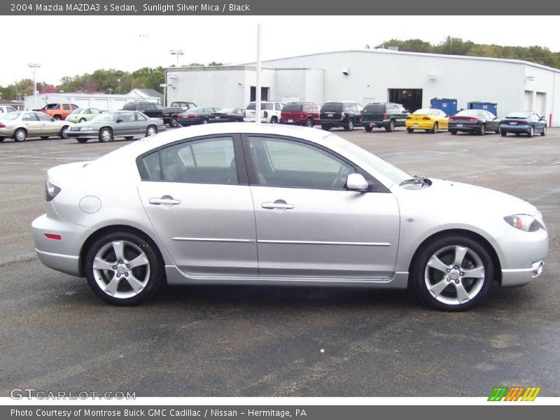 Sunlight Silver Mica / Black 2004 Mazda MAZDA3 s Sedan