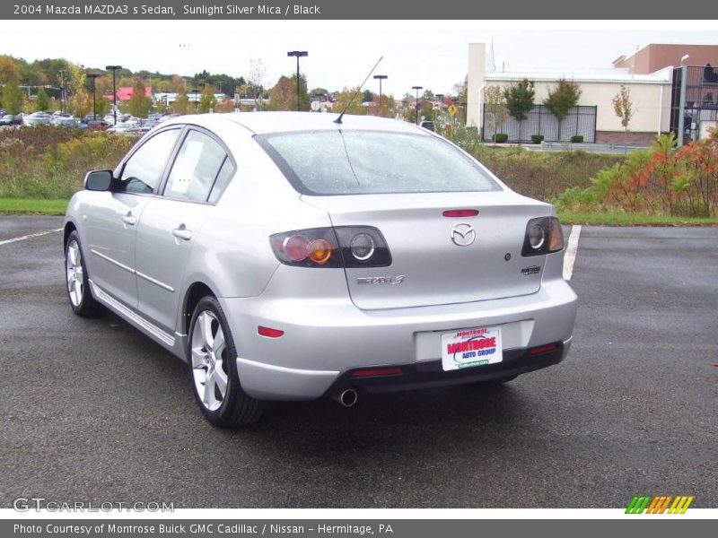 Sunlight Silver Mica / Black 2004 Mazda MAZDA3 s Sedan