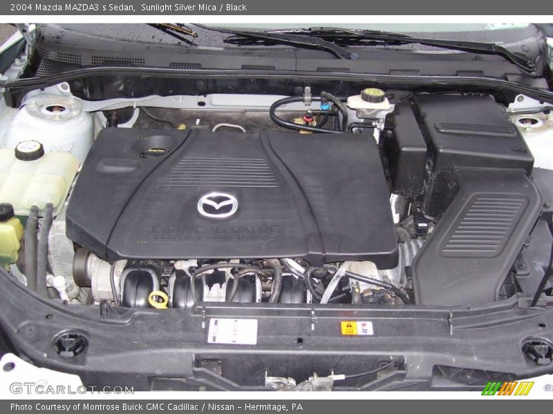 Sunlight Silver Mica / Black 2004 Mazda MAZDA3 s Sedan