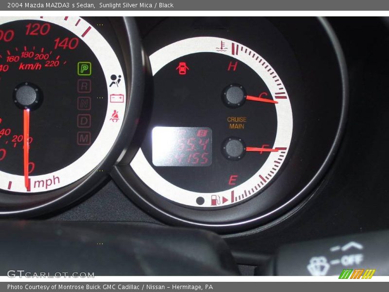 Sunlight Silver Mica / Black 2004 Mazda MAZDA3 s Sedan