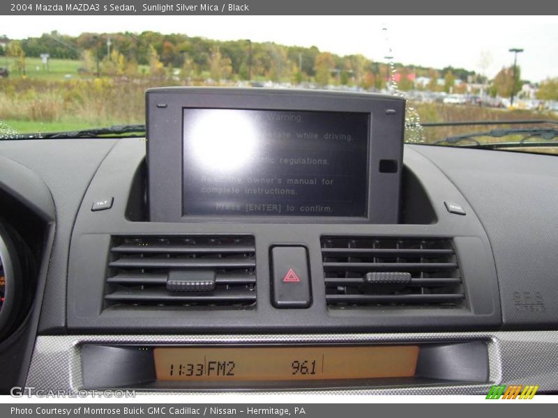 Sunlight Silver Mica / Black 2004 Mazda MAZDA3 s Sedan