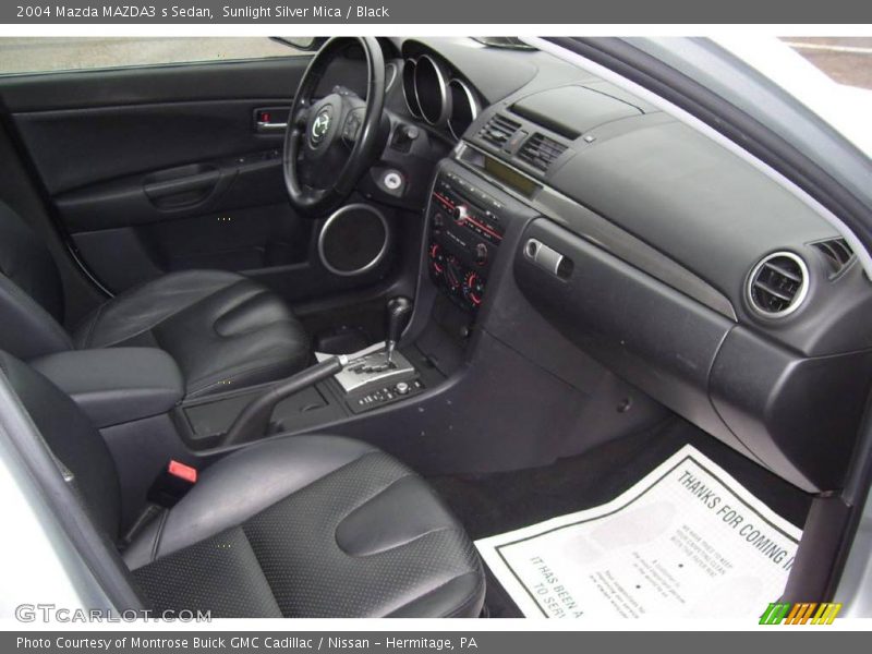 Sunlight Silver Mica / Black 2004 Mazda MAZDA3 s Sedan