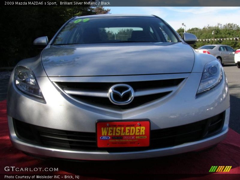 Brilliant Silver Metallic / Black 2009 Mazda MAZDA6 s Sport