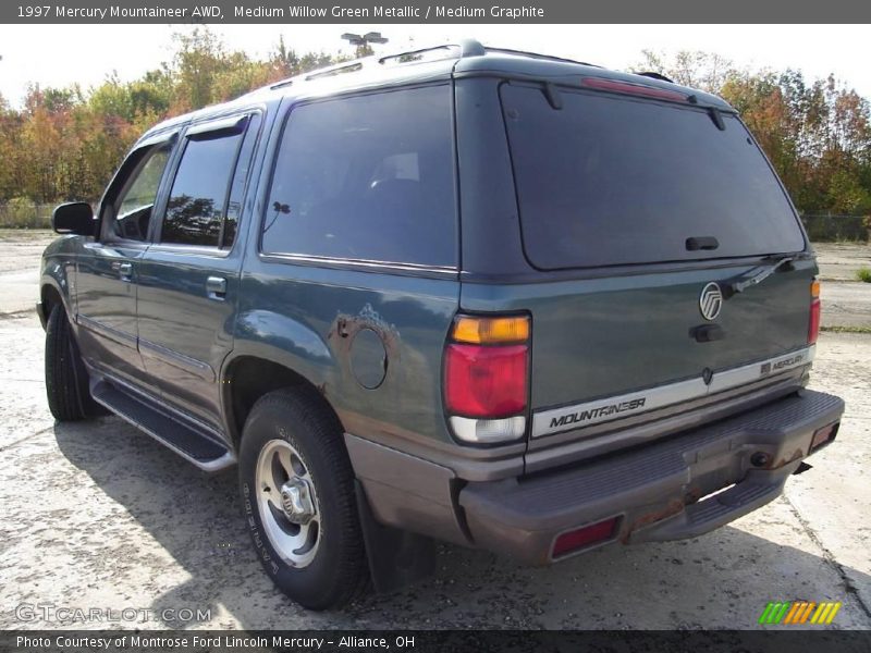 Medium Willow Green Metallic / Medium Graphite 1997 Mercury Mountaineer AWD