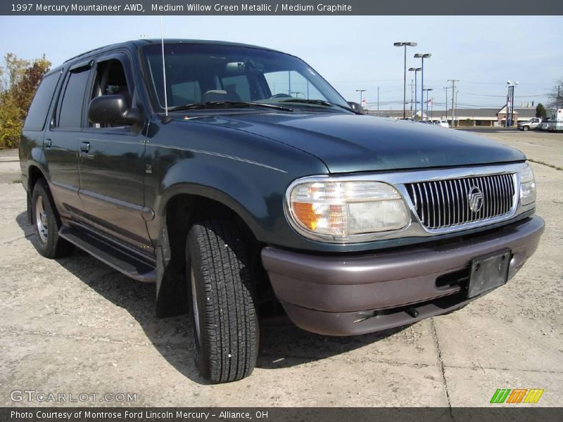 Medium Willow Green Metallic / Medium Graphite 1997 Mercury Mountaineer AWD