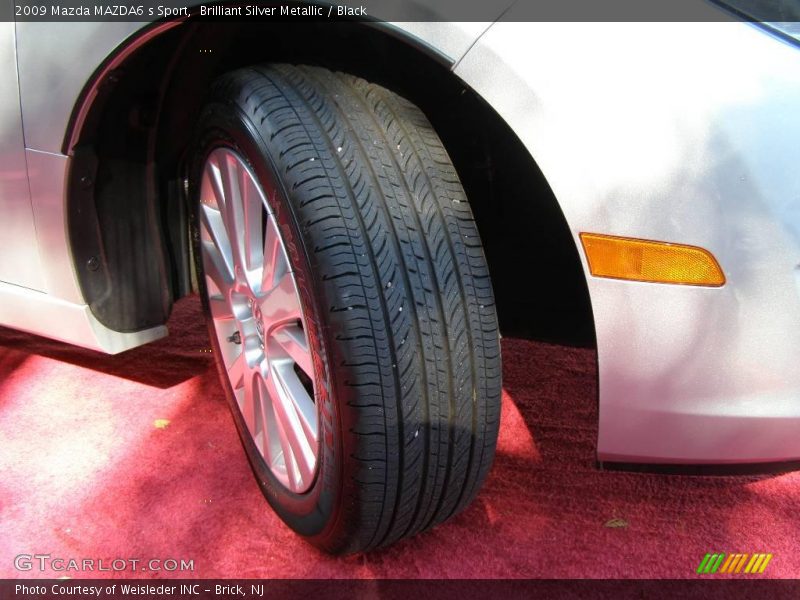 Brilliant Silver Metallic / Black 2009 Mazda MAZDA6 s Sport