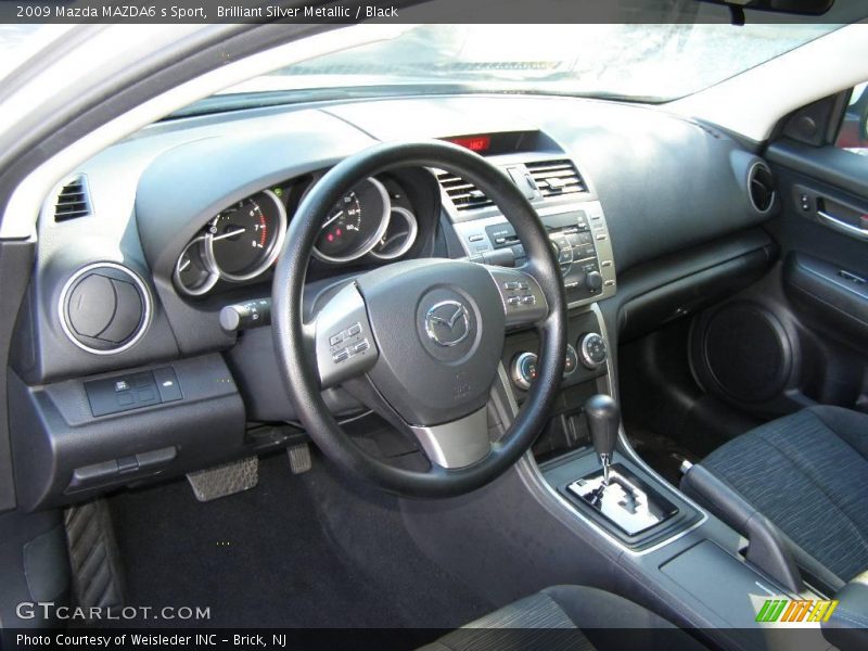 Brilliant Silver Metallic / Black 2009 Mazda MAZDA6 s Sport