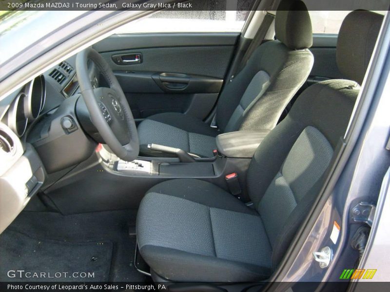 Galaxy Gray Mica / Black 2009 Mazda MAZDA3 i Touring Sedan