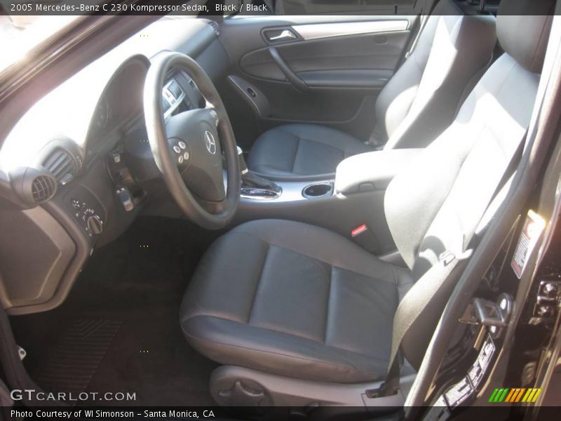 Black / Black 2005 Mercedes-Benz C 230 Kompressor Sedan