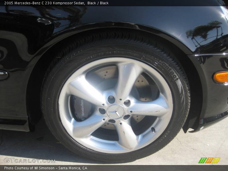 Black / Black 2005 Mercedes-Benz C 230 Kompressor Sedan