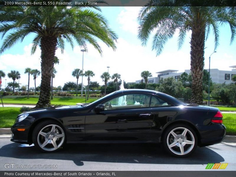 Black / Stone 2009 Mercedes-Benz SL 550 Roadster