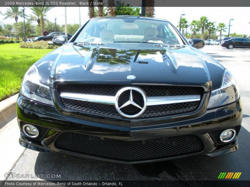 Black / Stone 2009 Mercedes-Benz SL 550 Roadster