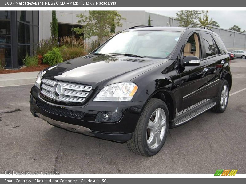 Black / Macadamia 2007 Mercedes-Benz ML 320 CDI 4Matic