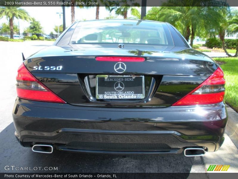 Black / Stone 2009 Mercedes-Benz SL 550 Roadster