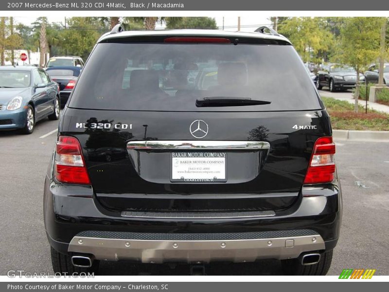 Black / Macadamia 2007 Mercedes-Benz ML 320 CDI 4Matic
