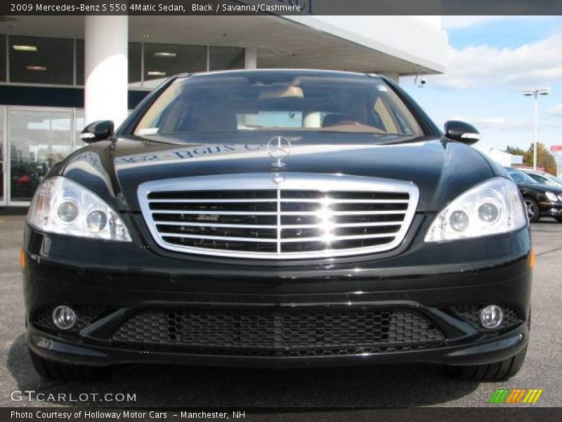Black / Savanna/Cashmere 2009 Mercedes-Benz S 550 4Matic Sedan