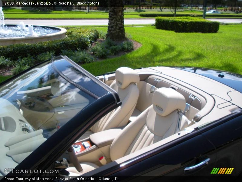 Black / Stone 2009 Mercedes-Benz SL 550 Roadster